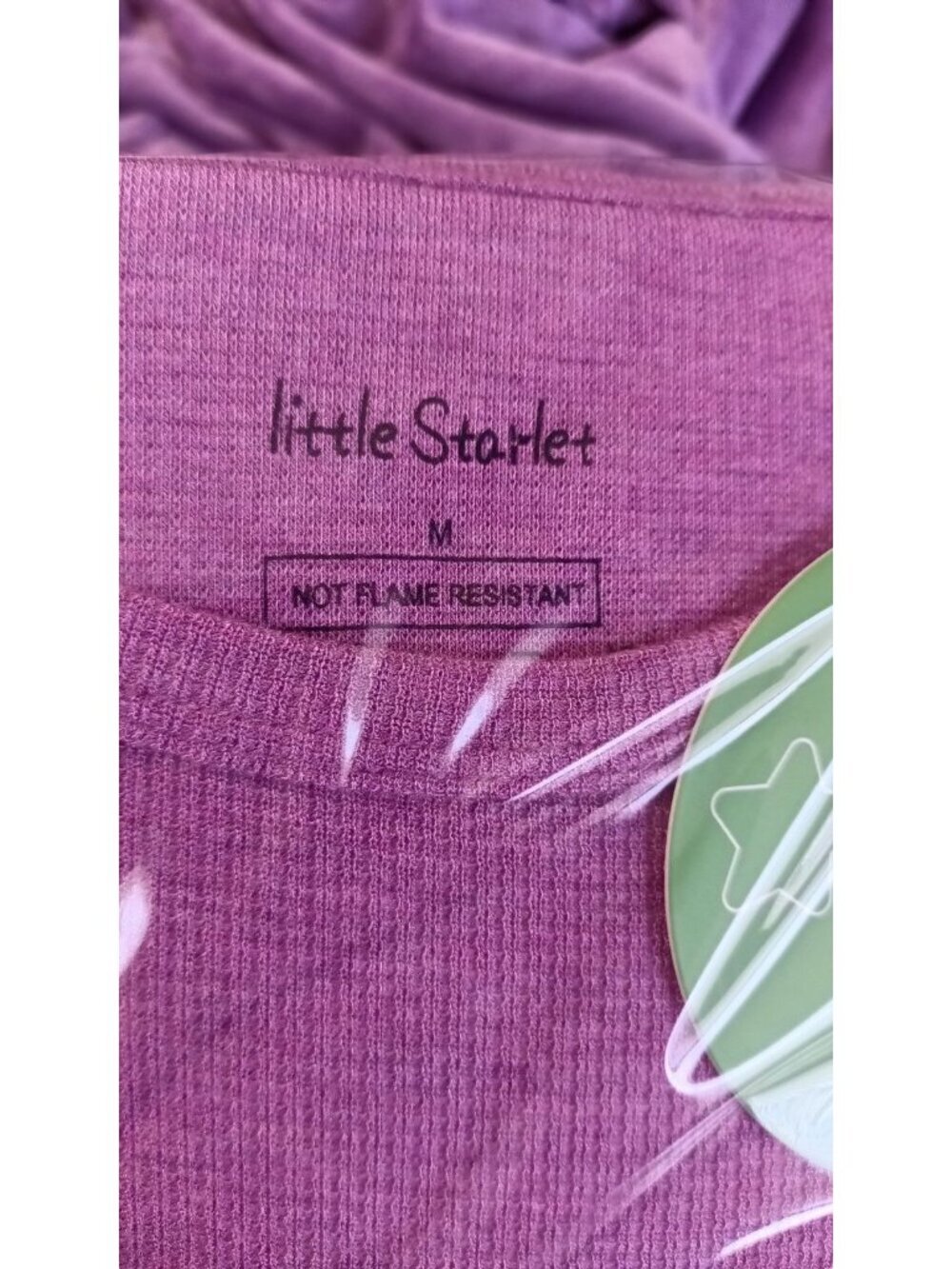 Little Starlet Women's Jogger Set Size M Pink 2 Piece Set Lounge Pajamas Long Sl - Picture 7 of 9
